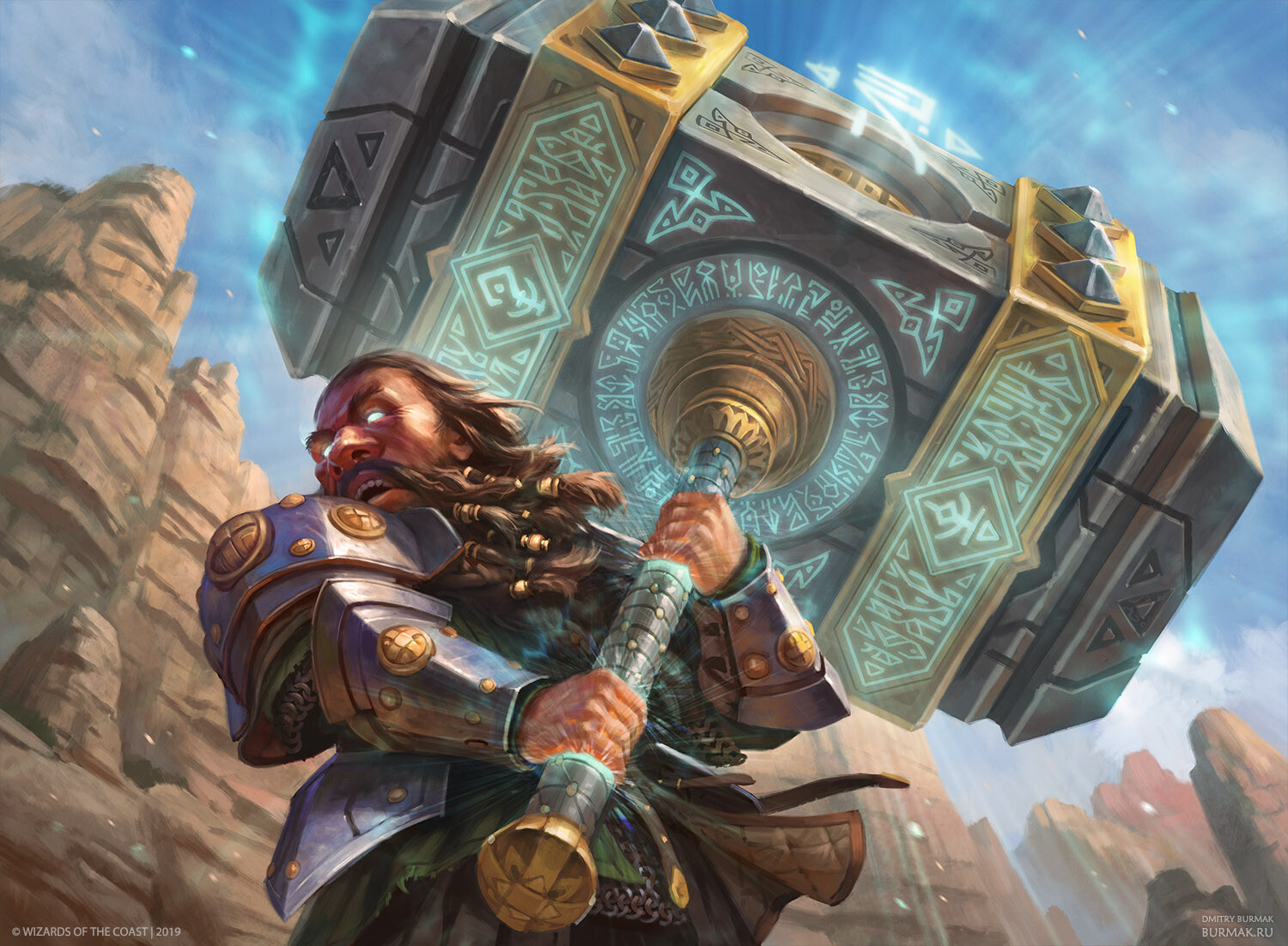 Colossus Hammer Art Magic Core Set 2020