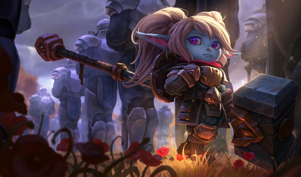 Poppy's base skin in League of Legends