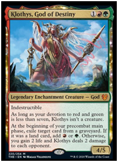 Klothys, God of Destiny THB MTG