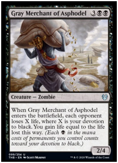 Gray Merchant of Asphodel THB MTG