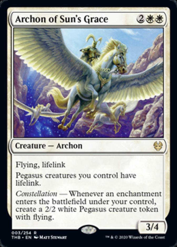 Archon of Sun's Grace Spoiler Magic Theros Beyond Death