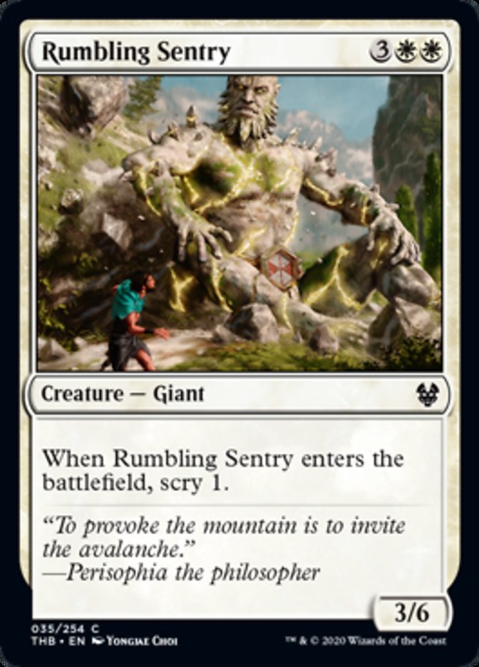 Rumbling Sentry Spoiler Magic Theros Beyond Death