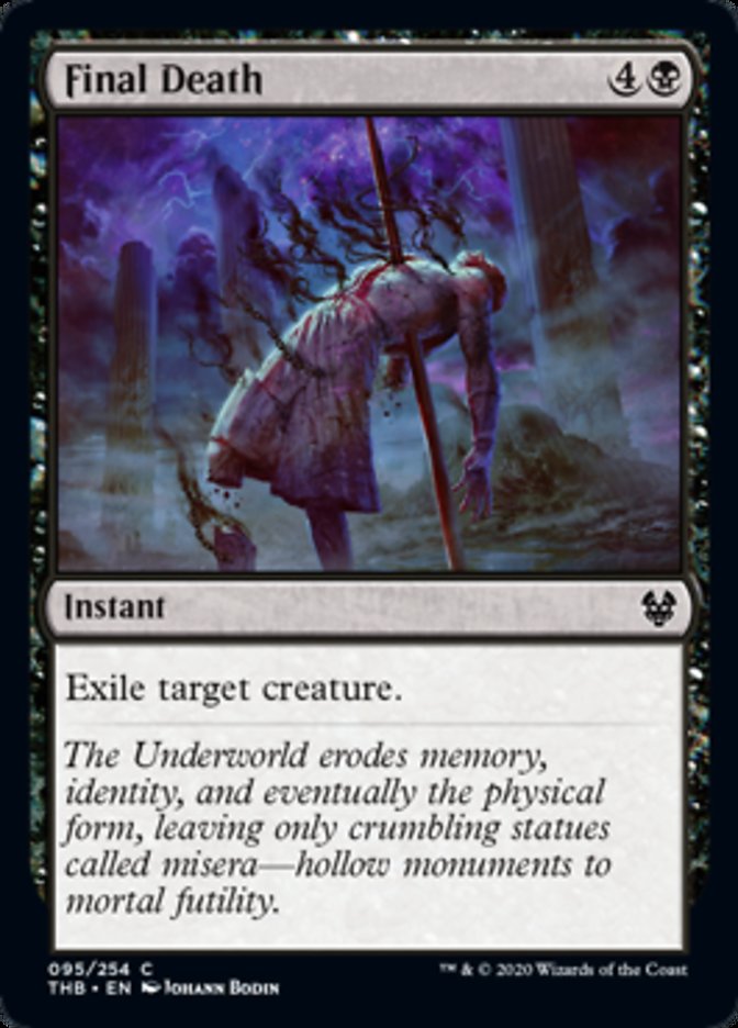 Final Death Spoiler Magic Theros Beyond Death