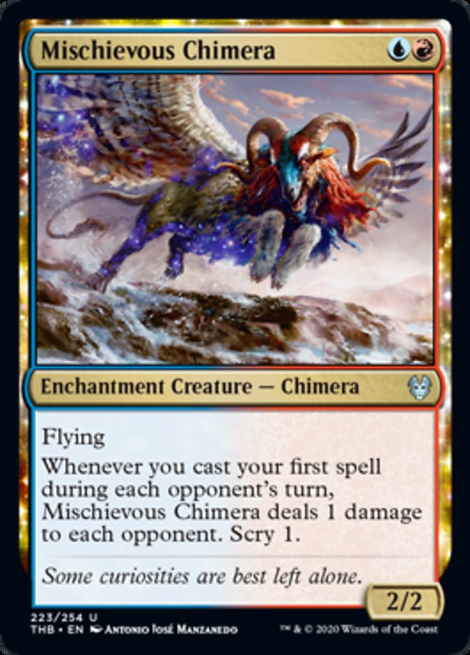 Mischievous Chimera Spoiler Magic Theros Beyond Death