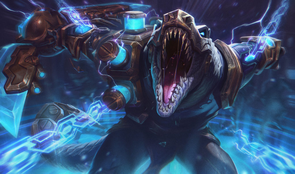 Hextech Renekton skin in League of Legends