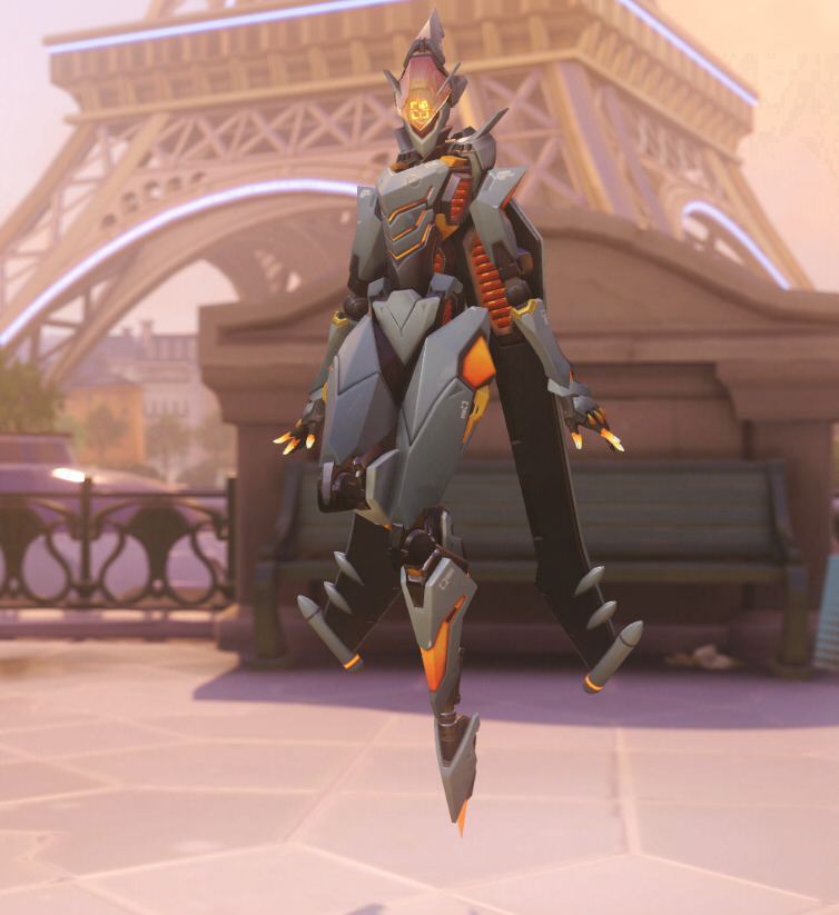 Echo wears an angular Omnic-inspired skin.