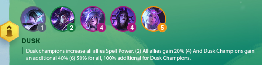 TFT Dusk Origin