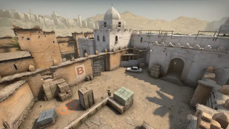 Dust 2's B site in CS:GO