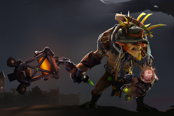 Bristleback, a porcupine-like creature, wields a mace in Dota 2.