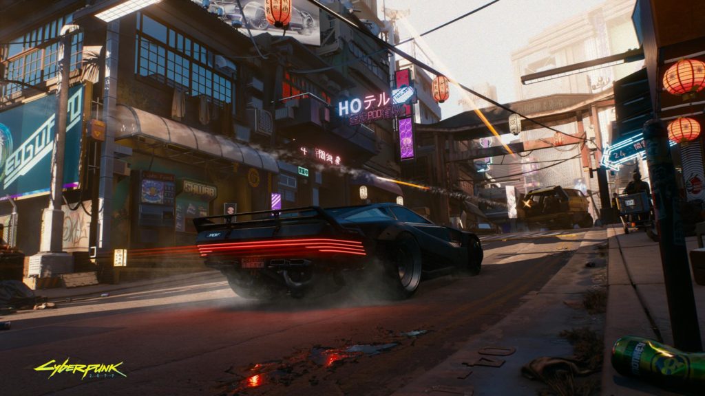 Cyberpunk 2077 vehicle art.