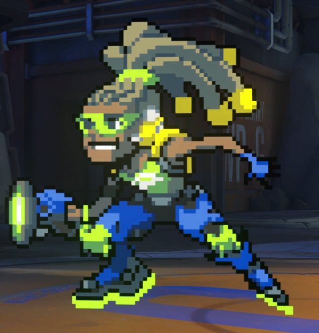 A pixelized version of Lucio.