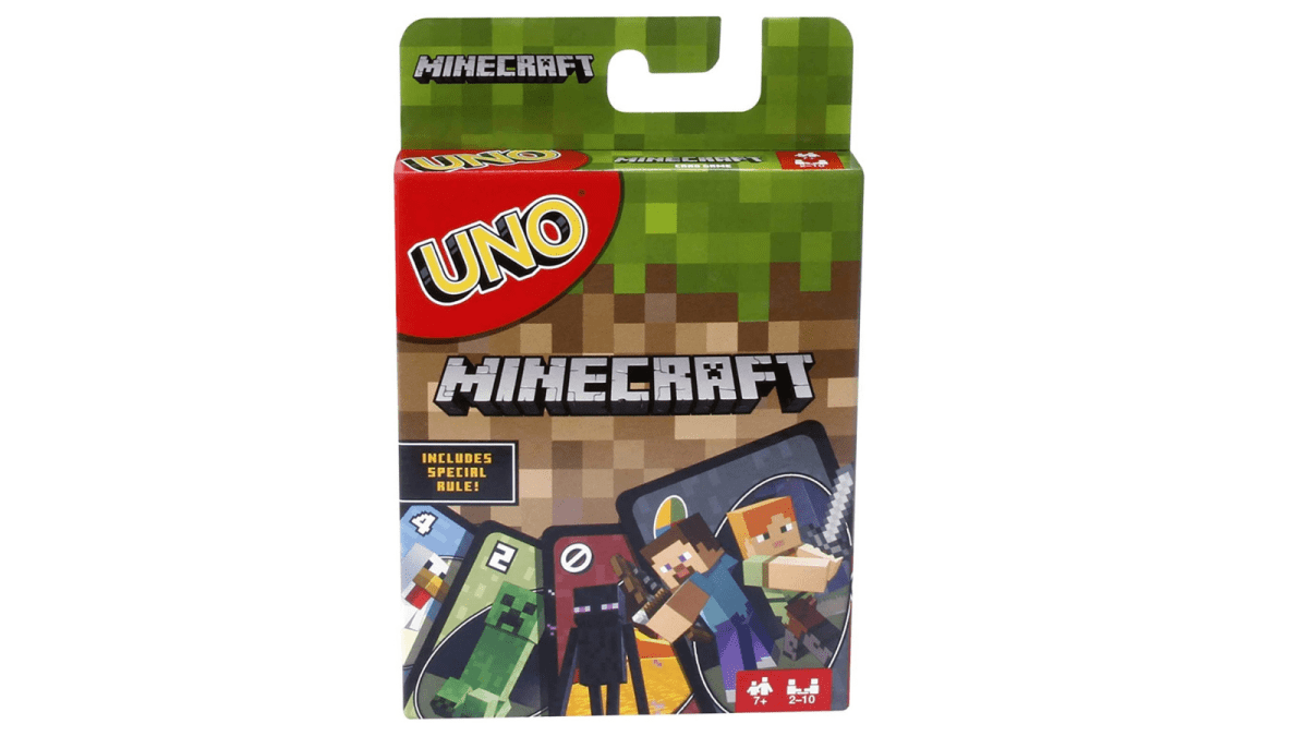 uno minecraft card game deal