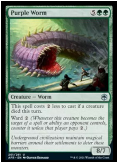 AFR Purple Worm MTG