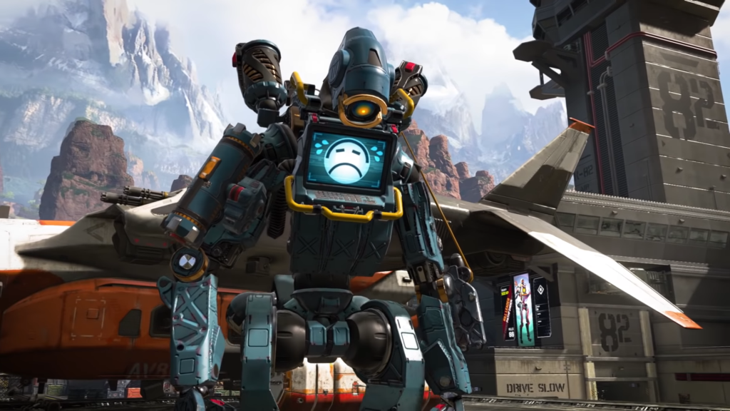 Apex Legend Pathfinder being sad.