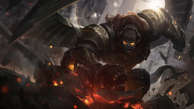 Commando Galio splash art in League of Legends