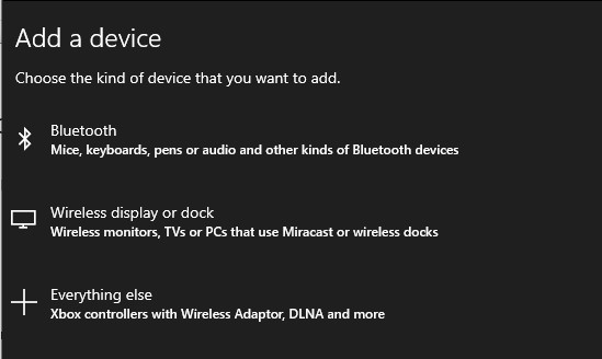 add Bluetooth device