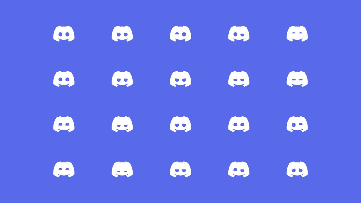 The Discord logo appears in a repeated pattern.