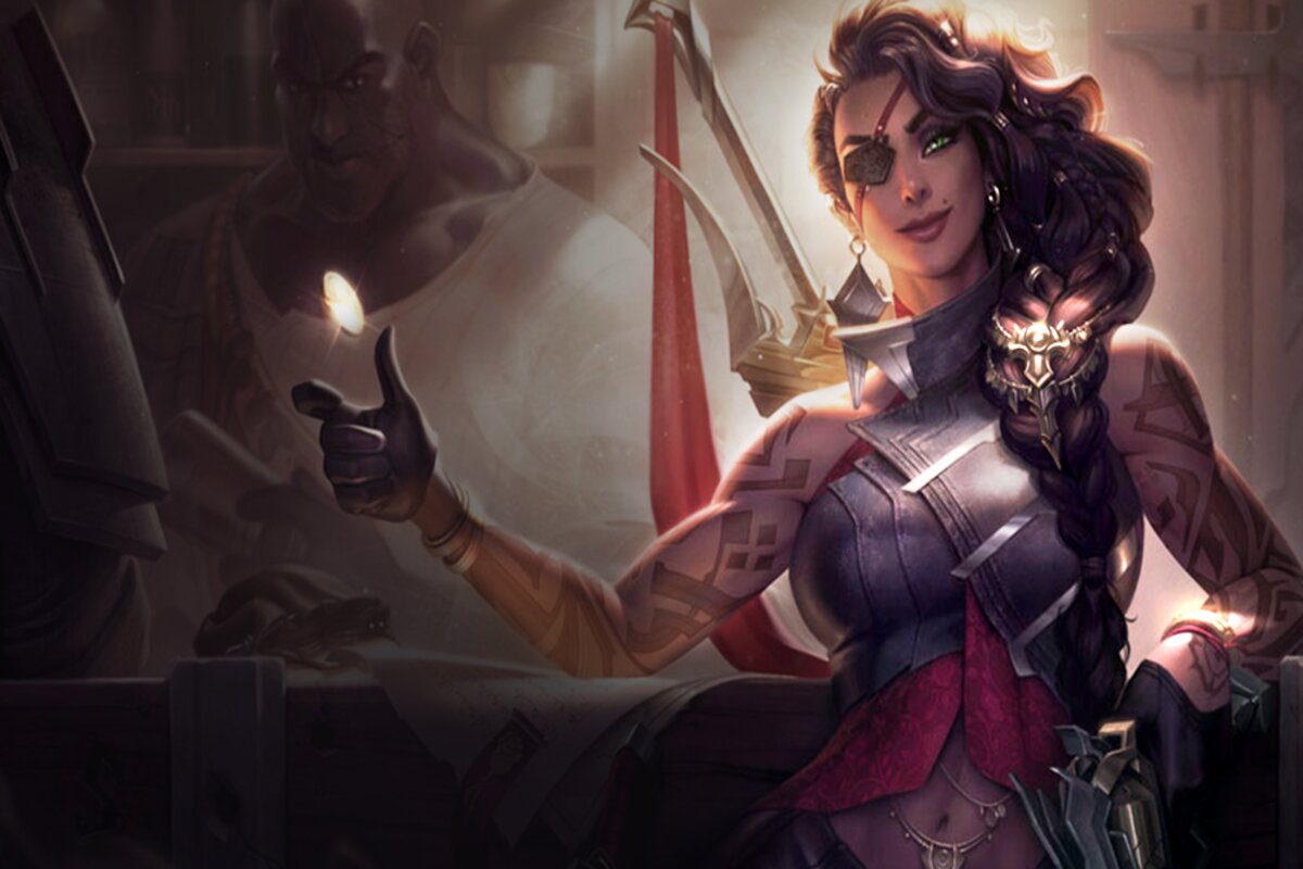 Image of Samira preparring for battle in TFT