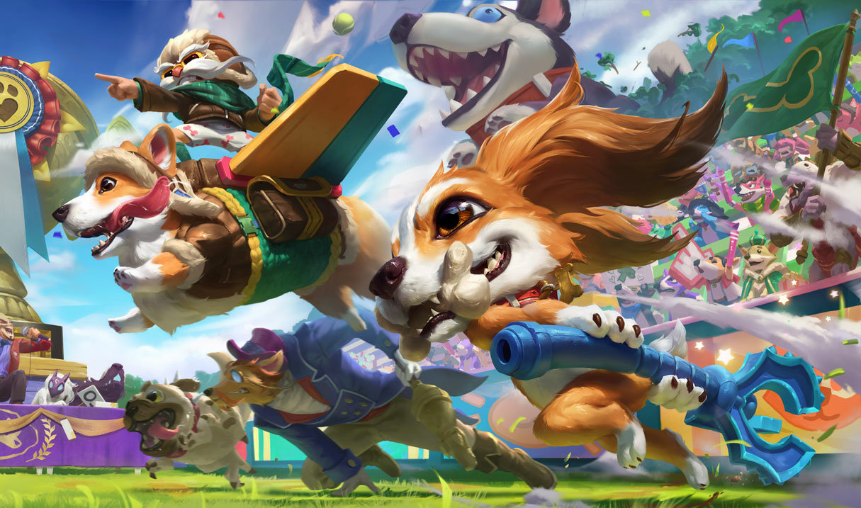 Dog themed skins in league of legends