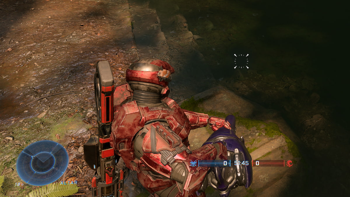 Halo Infinite Plasma Cannon in hand during game