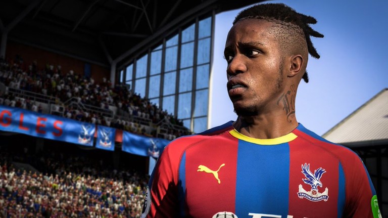 Wilfred Zaha in FIFA 20.