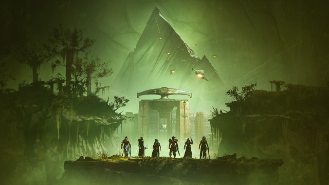 A fireteam of guardians prepare to breach Rhulk's lair in Destiny 2.