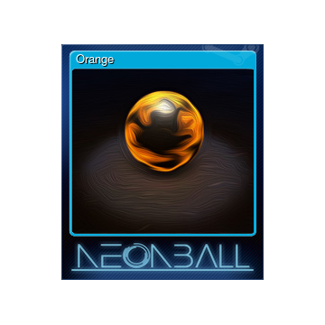 A shiny and large polished ball with orange and black coloring.