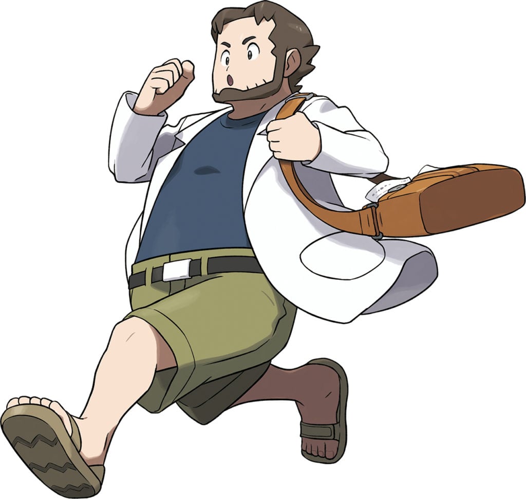 Professor Birch sprints back to his lab.