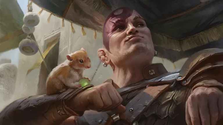 Image of Boo on Minc shoulder planeswalker CLB MTG card