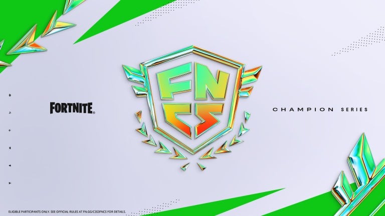 A green and orange logo for the FNCS in chapter three season three