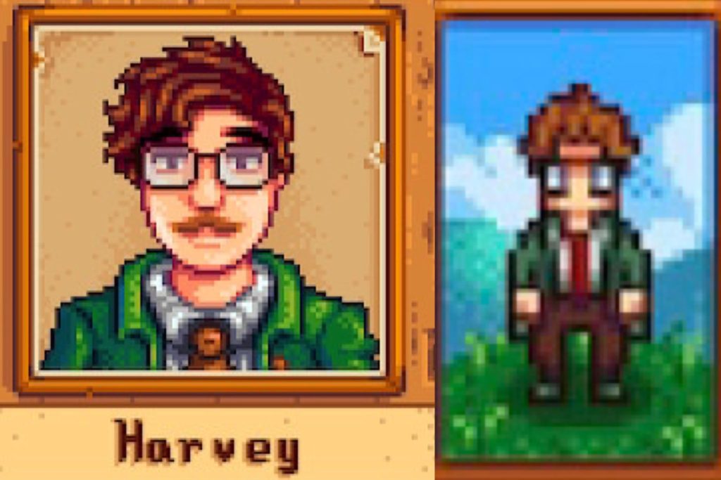 Harvey in Stardew Valley.