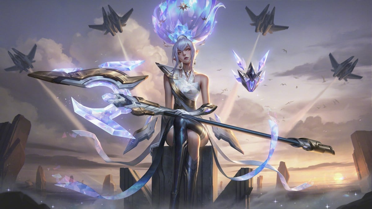 Cyber Halo Janna is the latest Prestige edition skin released with the Steel Valkyries 2022 Battle Pass.