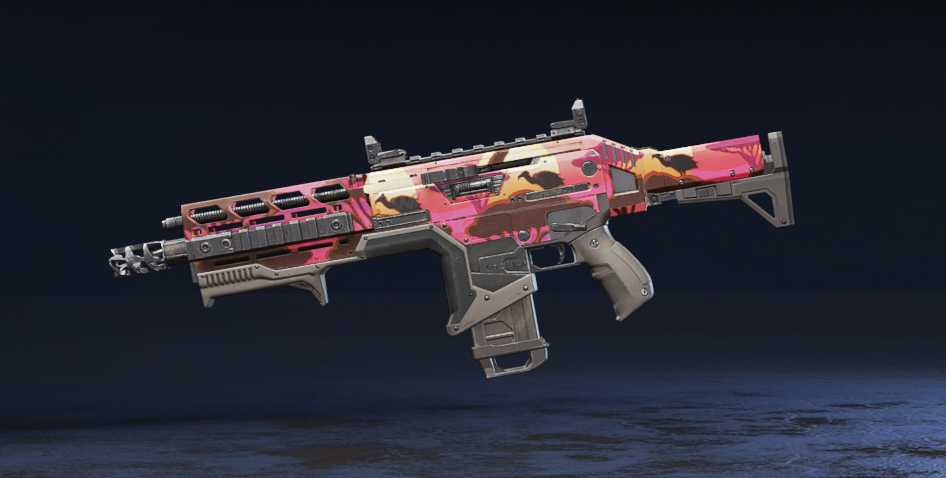 A pink animal-print Hemlok skin.