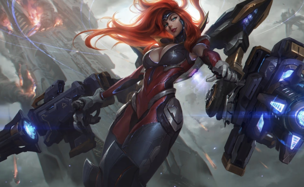 Gun Goddess Miss Fortune skin from League of Legends