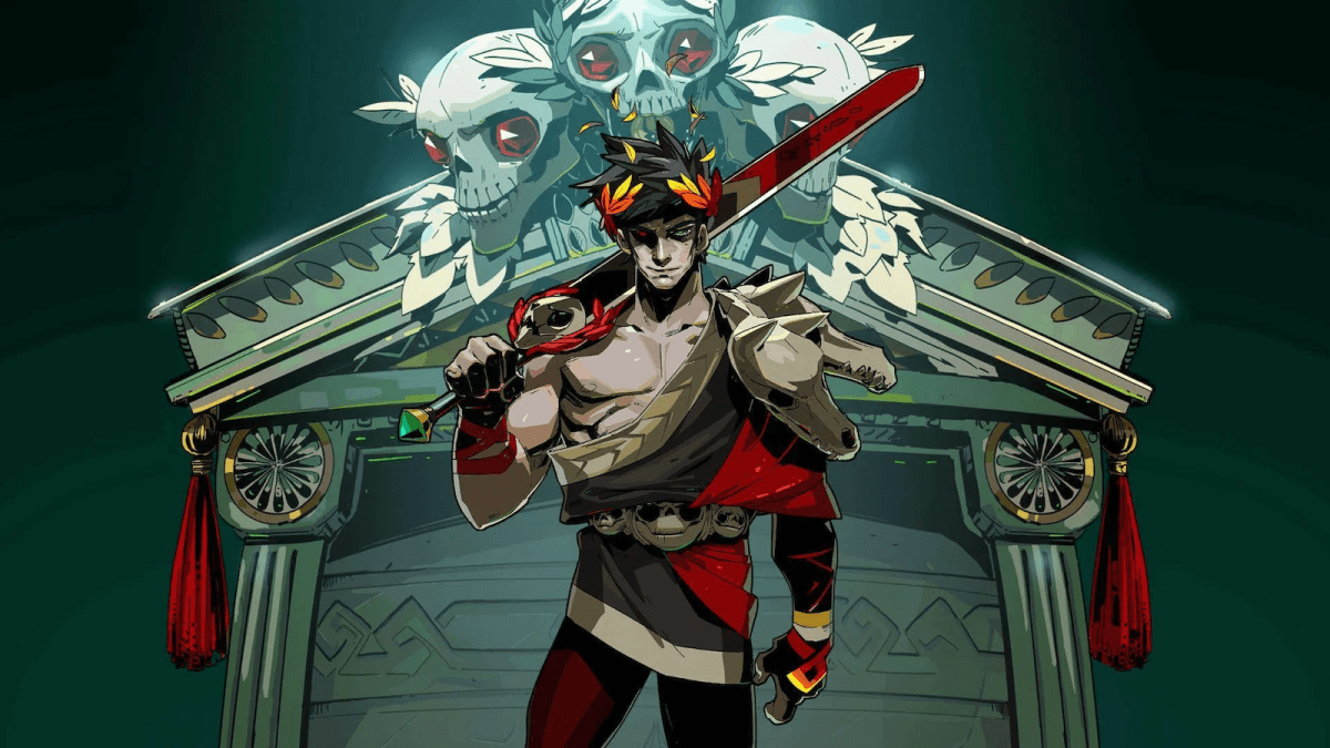 Zagreus looking at the camera.