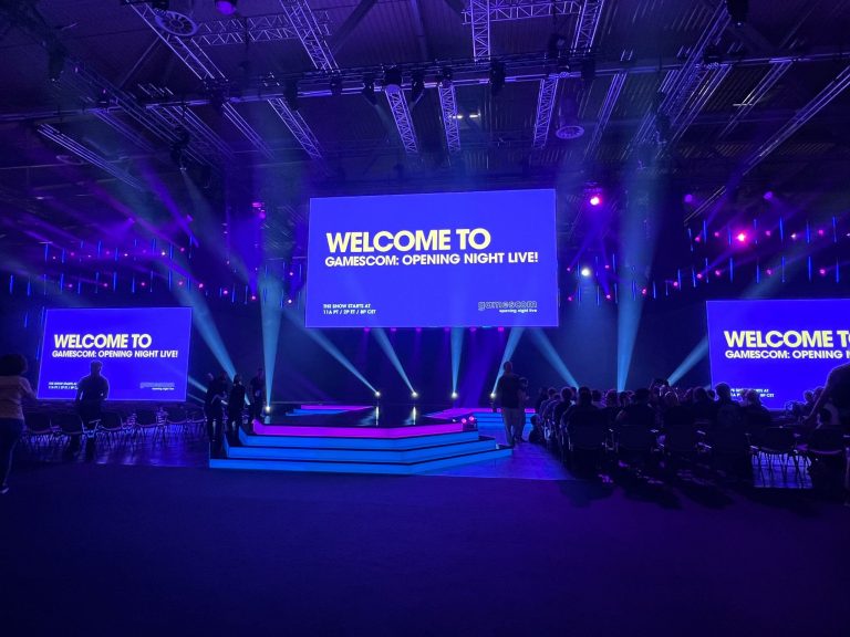 The Gamescom stage.