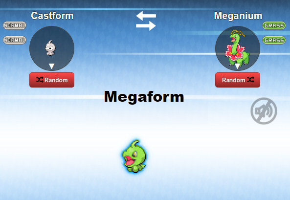 The fusion of Castform and Meganium.