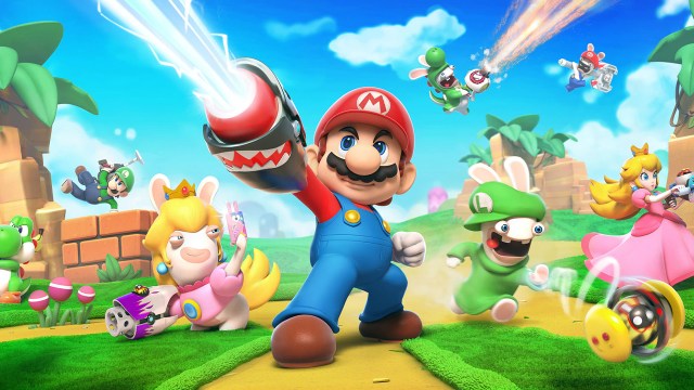 Mario and Rabbids in Mario Rabbids Kingdom Battle.