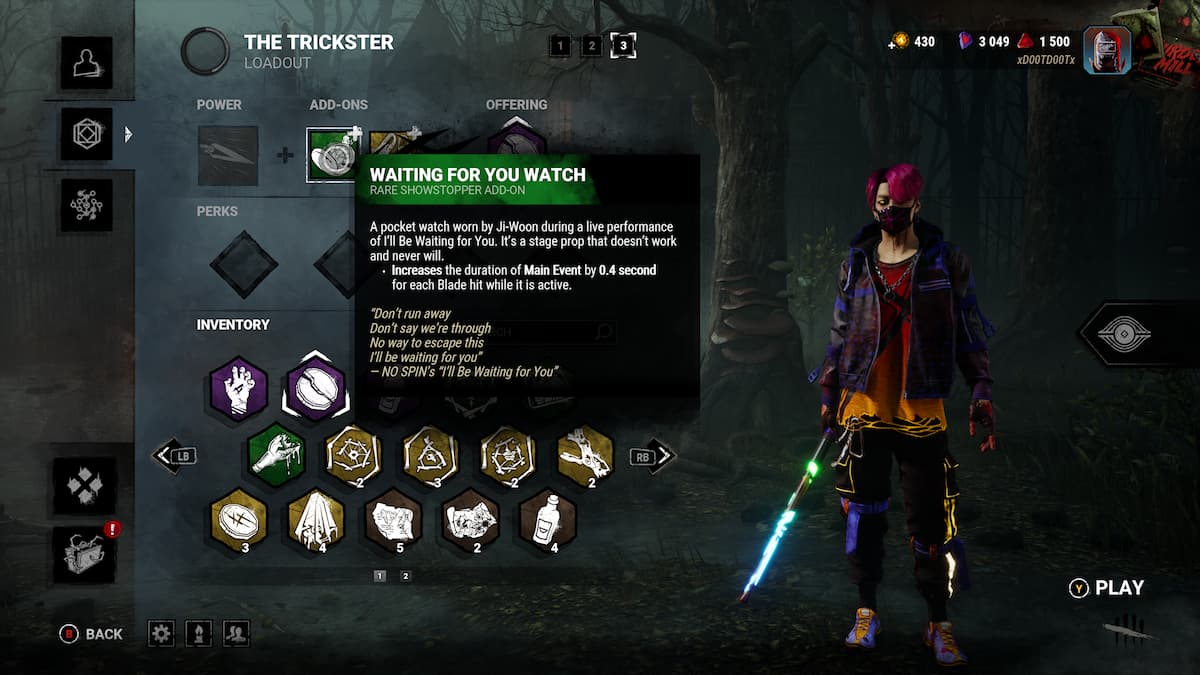 The trickster with his add ons dressed in a street style with mask