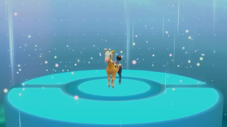 The Pokemon Girafarig.