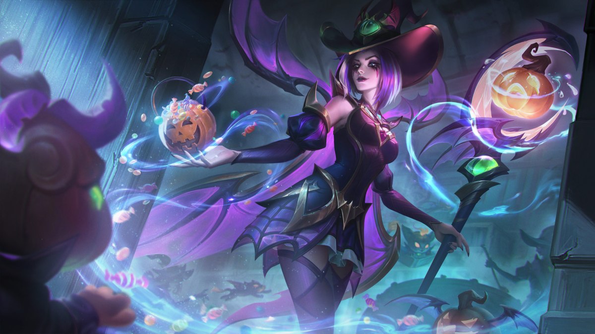 League of Legends champion LeBlanc's Bewitching skin.