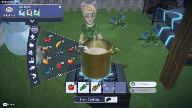 Fish Steak recipe in Disney Dreamlight Valley