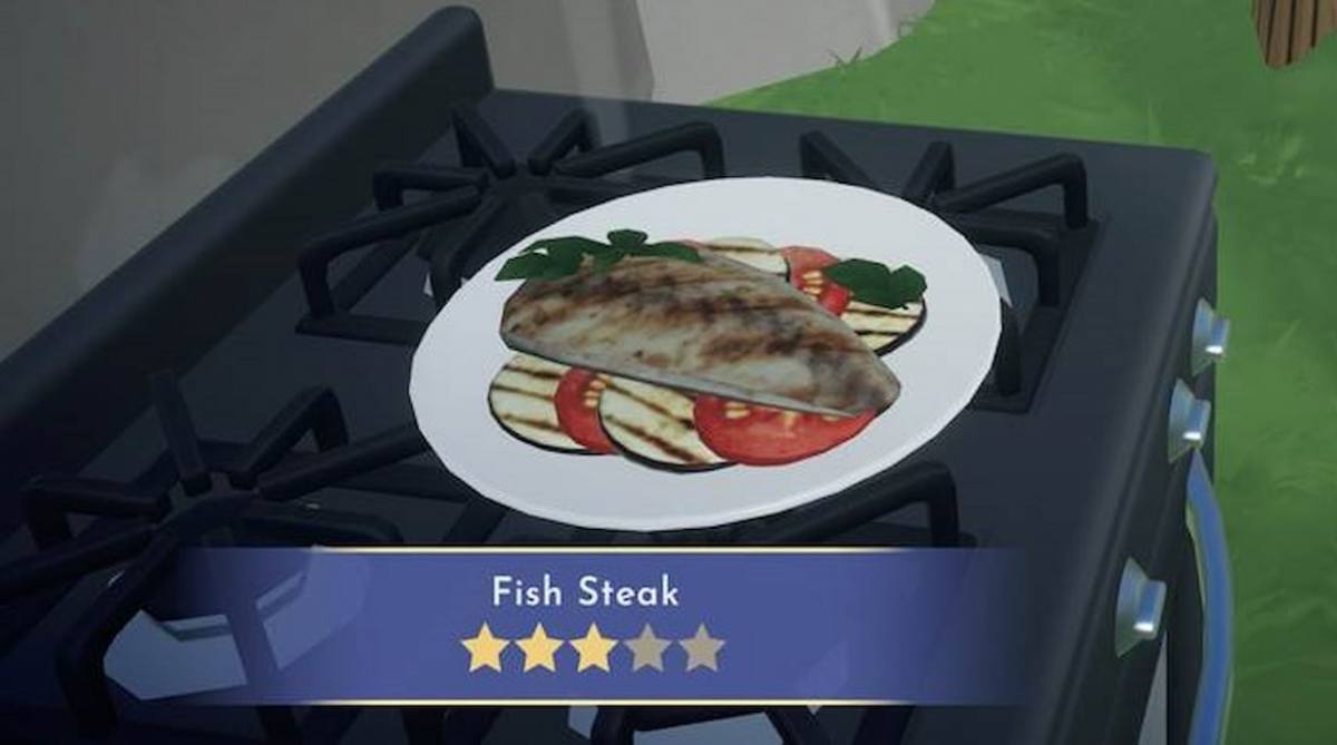 Fish Steak dish in Disney Dreamlight Valley