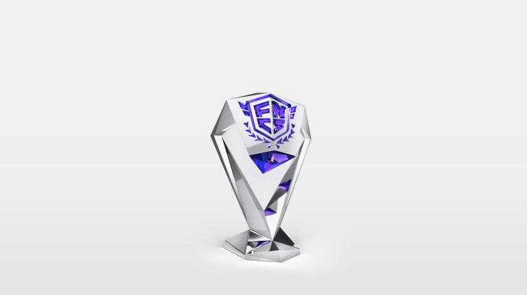 An Image of the diamond shaped FNCS Invitational Trophy