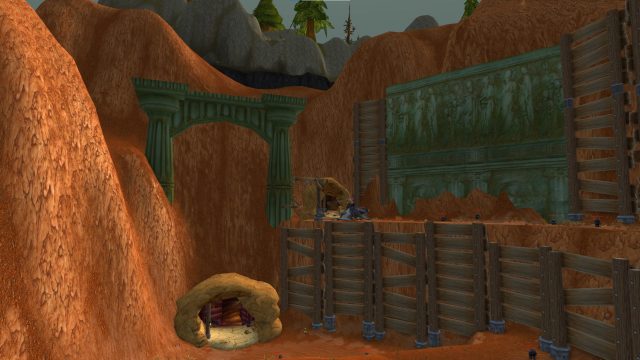 Uldaman dungeon entrance as seen in World of Warcraft