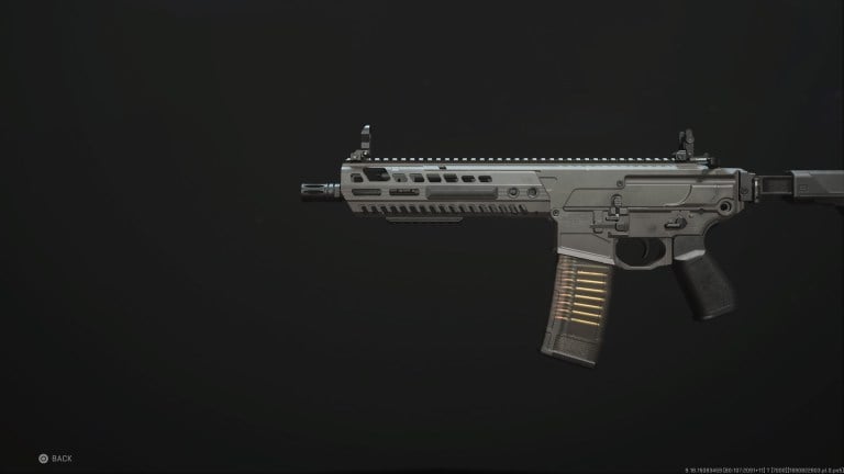 A screenshot of the M13B assault rifle in MW2.