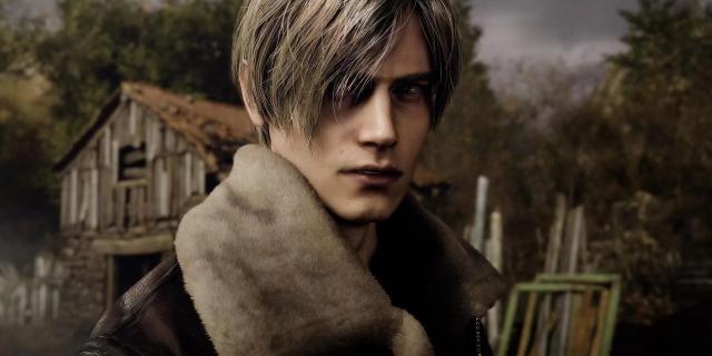 Leon Kennedy in Resident Evil 4 Remake village