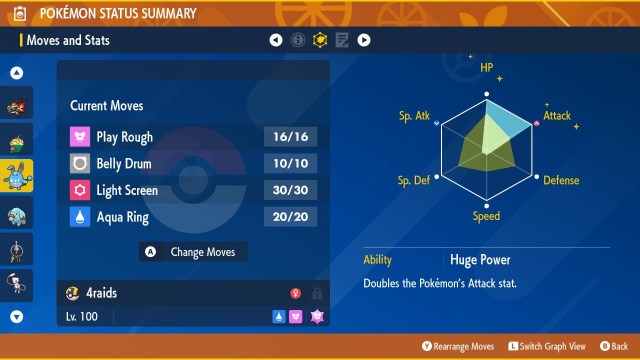 Azumarill moves and stats in Pokémon Scarlet and Violet.