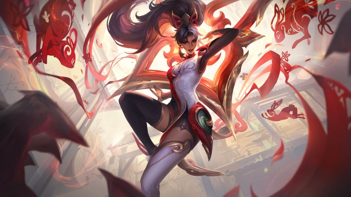 Mythmaker Sivir splash art for League of Legends.