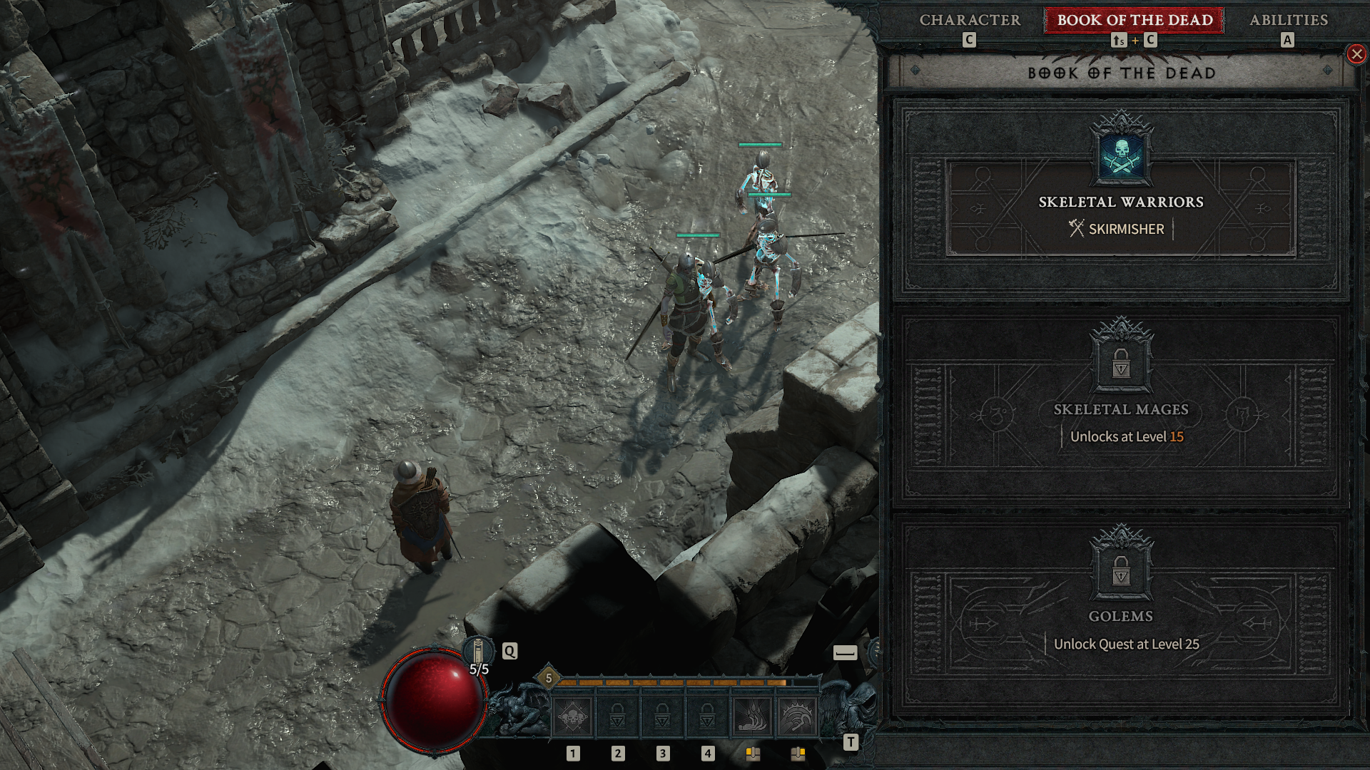 An image showcasing the Necromancer's Book of the Dead in Diablo 4.